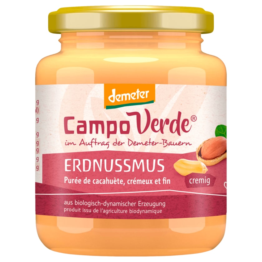 Campo Verde Bio Demeter Erdnussmus cremig 250g